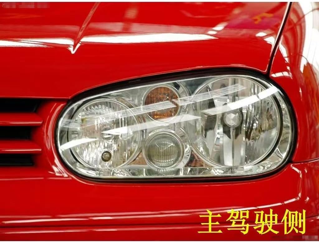 Car Headlight Cover Clear Headlamp Lense Glass Shell Cover Replacement for VW Golf MK4 GTI R32 1999~2005