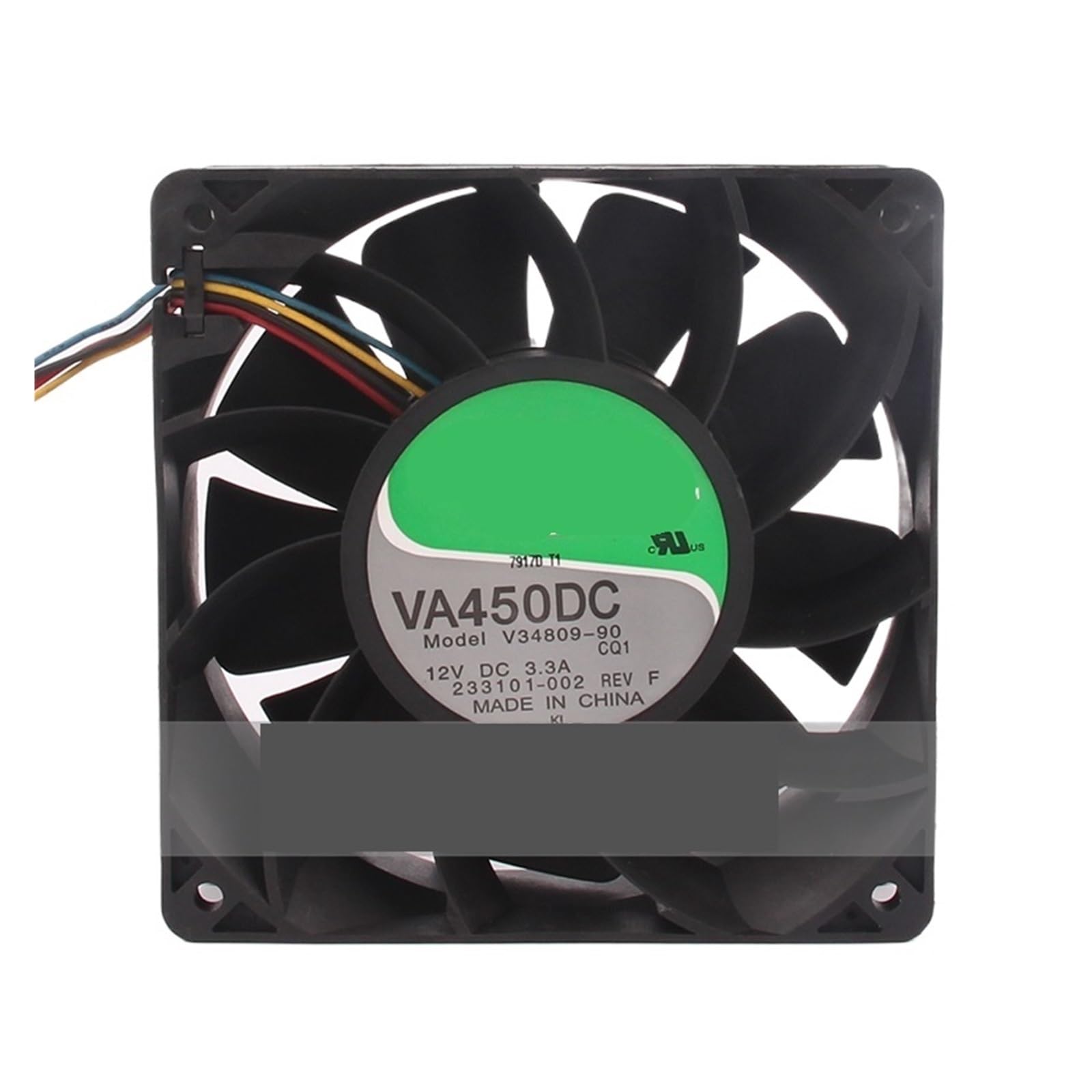 UWUKCJOKQ 12CM 12038 V34809-90 DC12V 3.3A Cooling Fan 120X120X38MM
