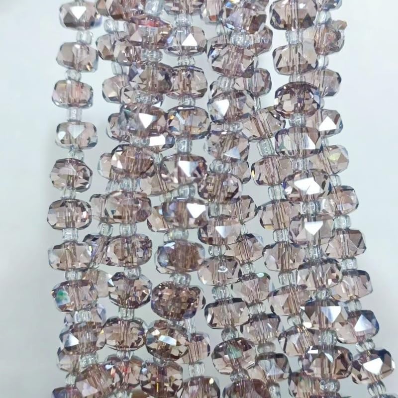 Szklane koraliki fasetowane, Koraliki szklane Bicone 8 mm, wielokolorowe opakowanie 160 lub 320 sztuk(Pink Purple,8mm 320PCS)