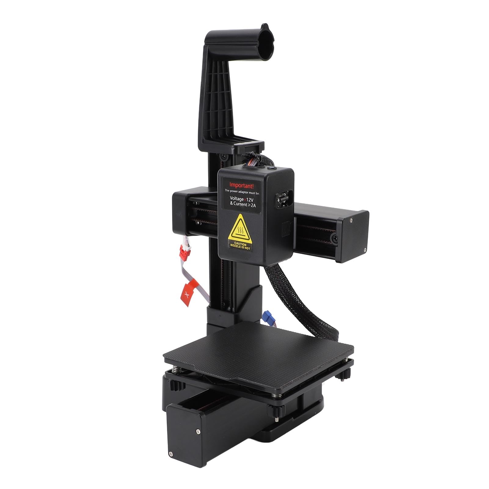Fabater Mini Stampante 3D, Macchina de Stampa 3D 100x100x100mm, velocità di Stampa più Veloce di 40 Mm/s, compatibilità Filamento PLA e TPU de 1,75 Mm, Stampanti Fai Te (BLACK)