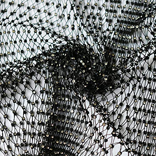 Flycc Women Sexy Mesh Tank Tops Rhinestone Glitter See Through Hollow Out Crop Tops For Rave,Party,Clubwear #TOP7