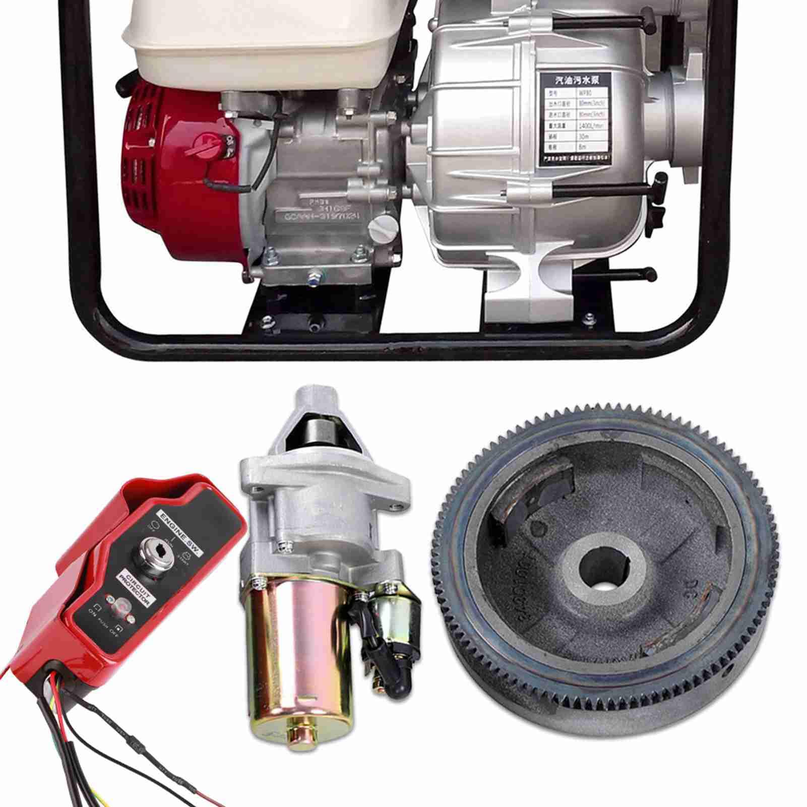 Generic Kit di Avviamento Elettrico Parti di Ricambio Durevoli per Motore e Generatore GX340 GX390 Meravigliosi per Officine Meccaniche