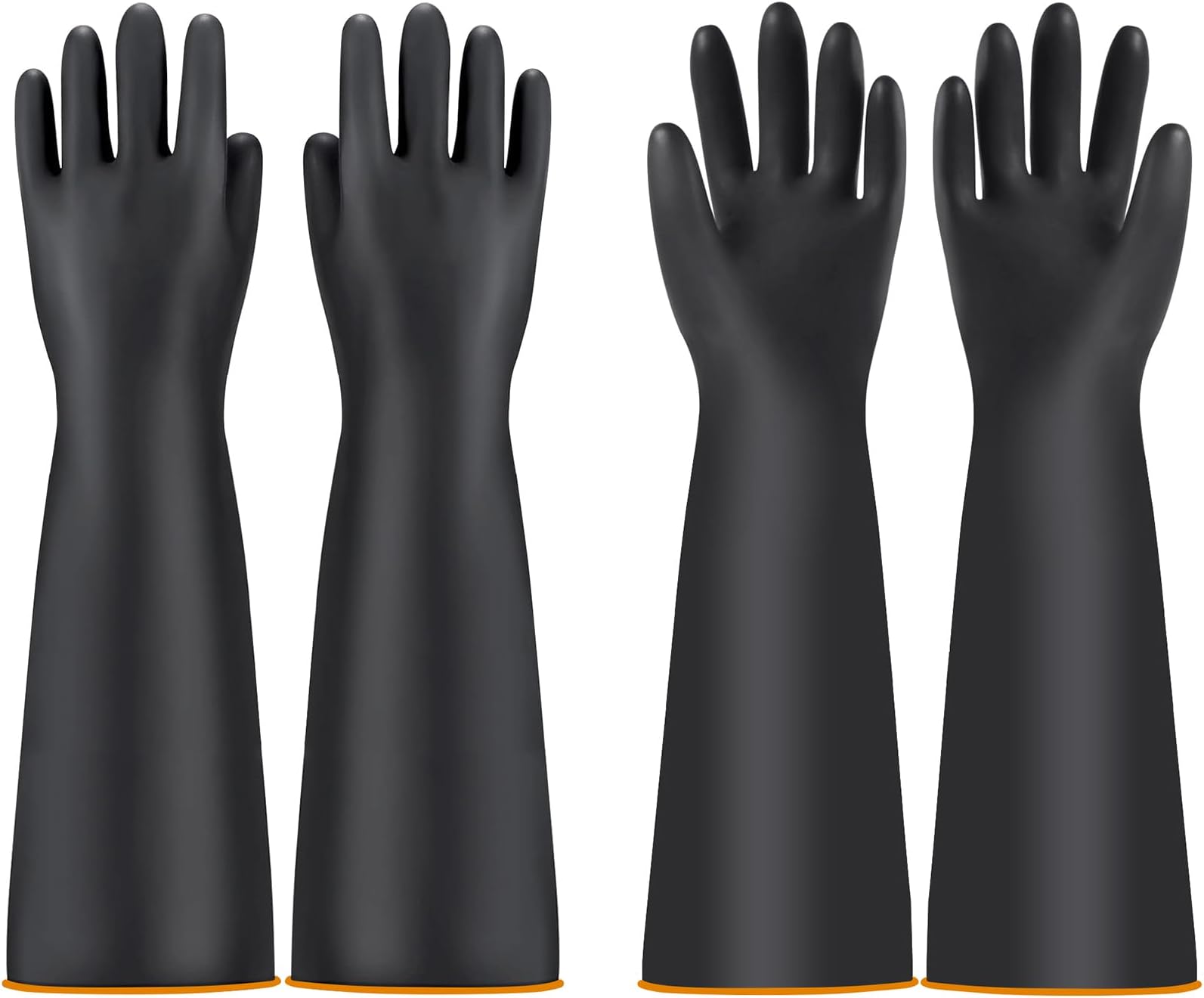 Chemical Resistant Nitrile Gloves Long Rubber Gloves for Drains, Acid, Oil, and Industrial Use Household Cleaning