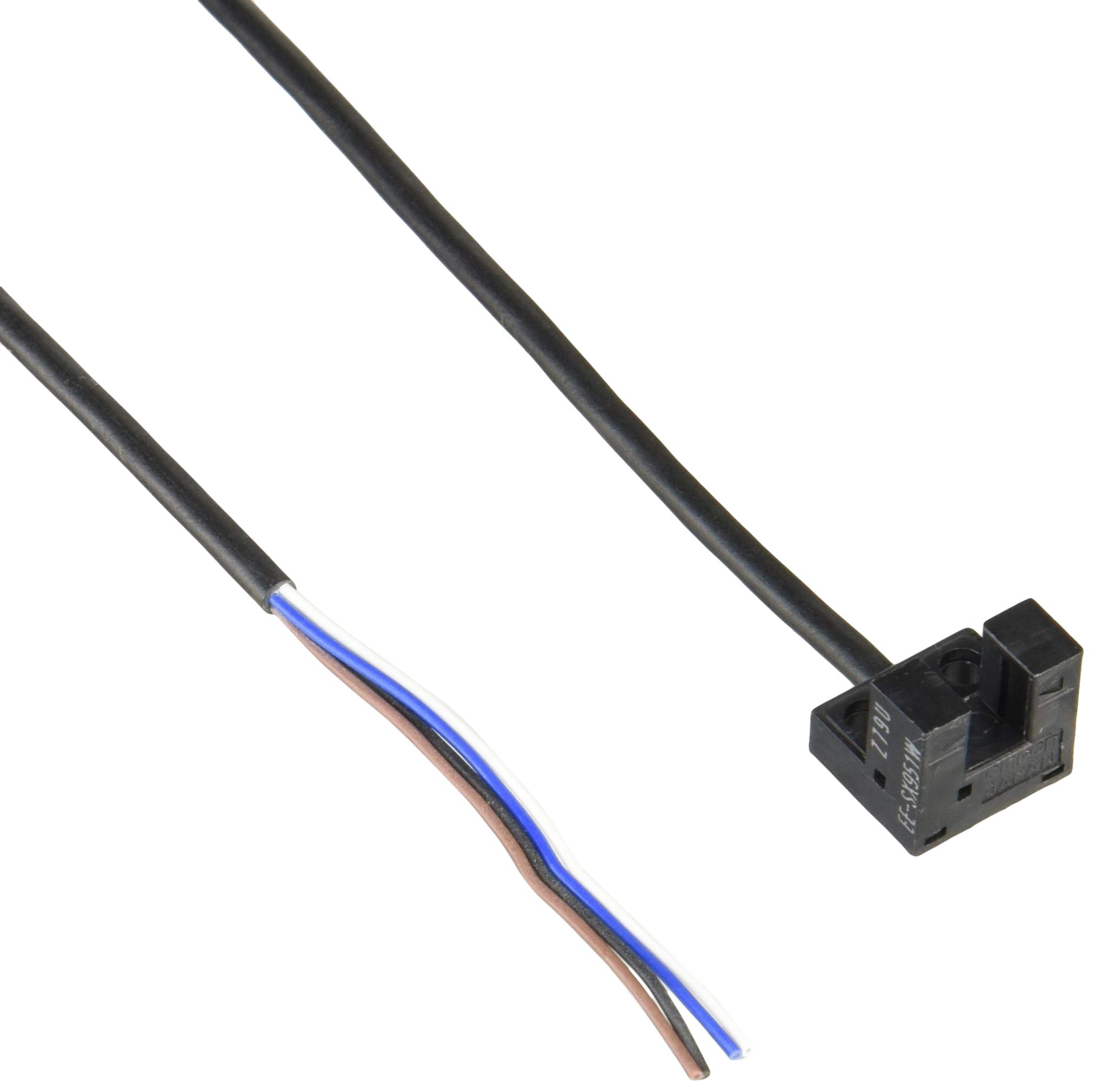 omron Photo microsensor Micro Type (DC Light) Trench-Type L-Type Detection Distance 5mm-Wired Standard Code NPN Output (EE-SX951-W 1M)