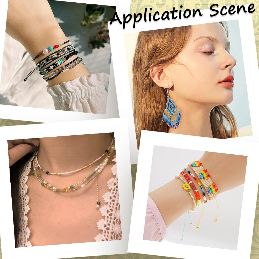 SUNNYCLUE 80G Cylinder Seed Beads 2mm Bulk Glass Seed Beads Pony Small Mini 2mm Glass Spacers for Jewelry Making Findings Earrings Bracelet Necklace DIY Craft - Image 6