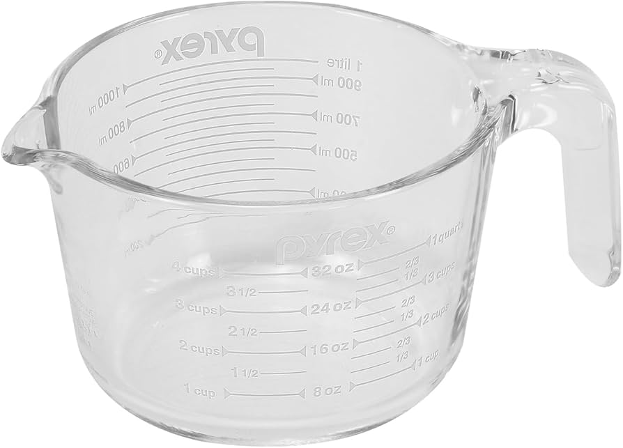 Amazon｜PYREX パイレックス メジャーカップ 1.0ℓ 耐熱ガラス オーブン