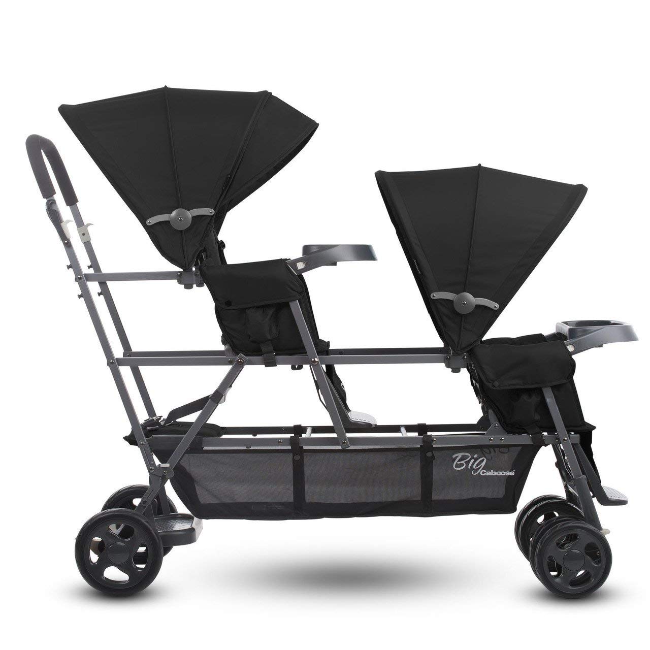 Amazon Com Joovy Big Caboose Graphite Triple Stroller Stand On Tandem Black Baby