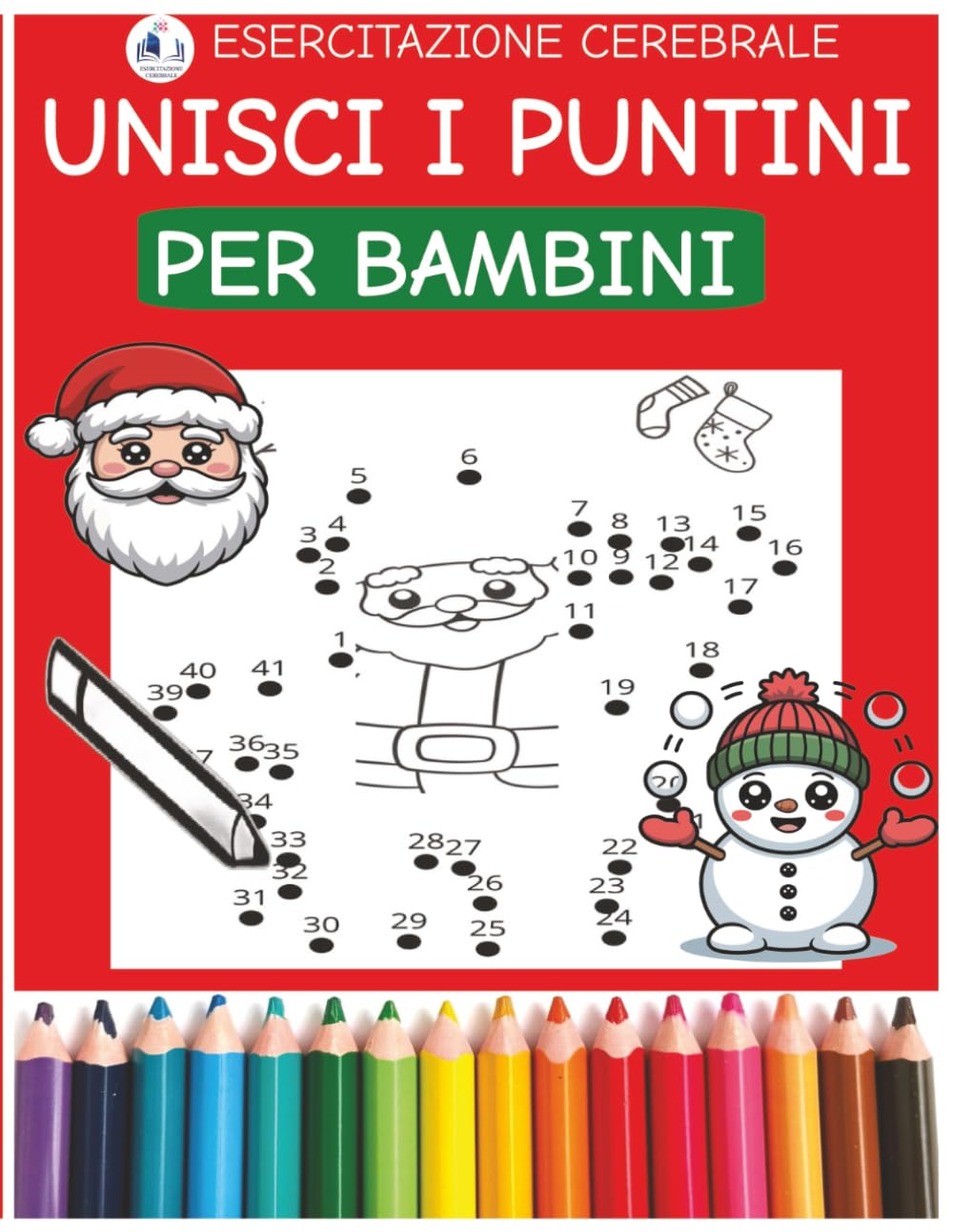 unisci i puntini di natale per bambini con simpatici disegni a tema natalizio da scoprire e colorare
