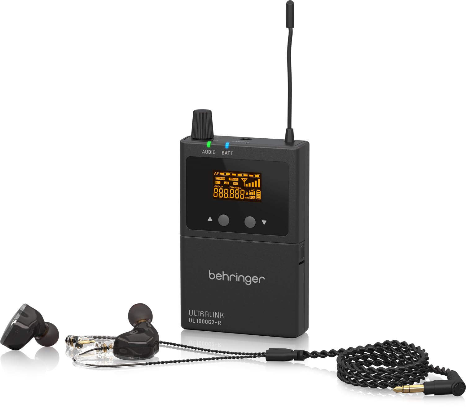 UL 1000G2-R UHF Wireless Belt-Pack Receiver UL 1000G2 | Ul1000G2-R Receiver & Earphones U…