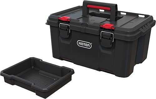 Miniatura 3 de Keter Stack n' Roll - Caja de herramientas modular para bricolaje, apilable, ligera, duradera, resistente al agua, color negro