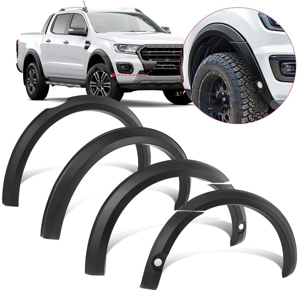 4'' Slim Fender Flares Kit for Famp ord for Ranger for Stormtrak for Thunder for Wolftrak 2019-2022 Wheel Arch Trim Fender