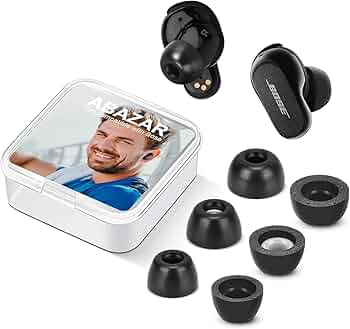 Amazon.com: ABAZAR Memory Foam Tips for Bose QuietComfort Earbuds