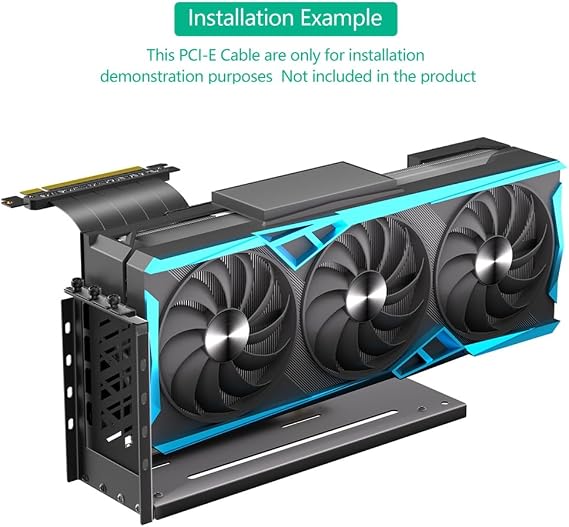 Vertical GPU Mounting Bracket Vertical GPU Mounting Bracket 3 Slot Graphic Card Holder with Hardware for External GPU Dock Station 3