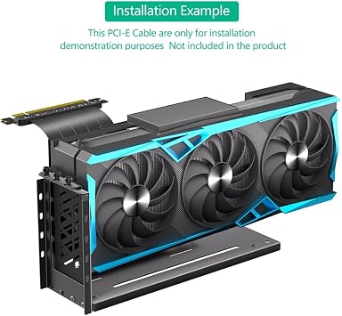 Vertical GPU Mounting Bracket Vertical GPU Mounting Bracket 3 Slot Graphic Card Holder with Hardware for External GPU Dock Station 3