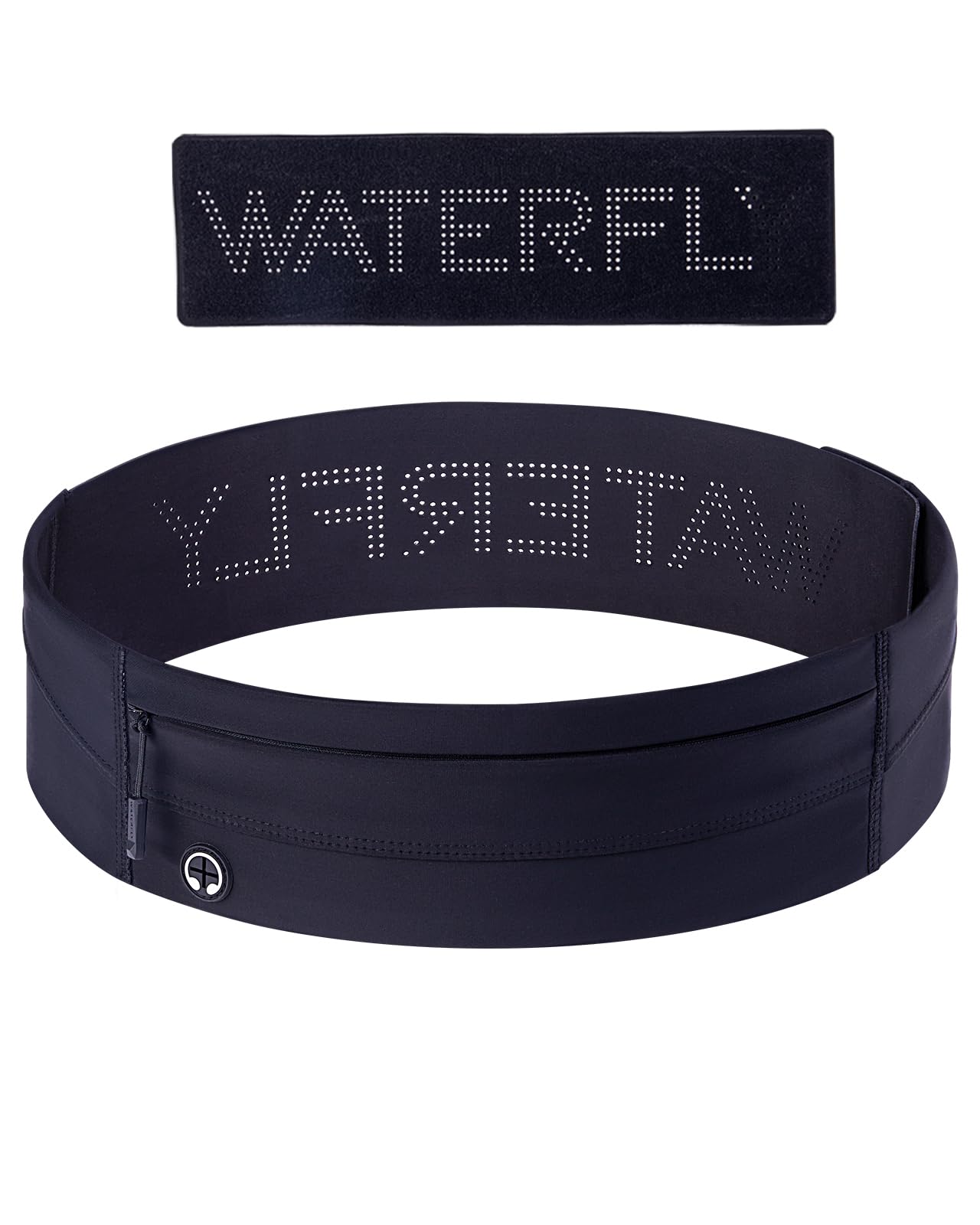 WaterflyRunning Belt Fanny Pack: Slim Elastic Sport Workout Waistband for Men and Women, Jogging Runner Phone Holder Belt, Marathon Jogger Waist Bag