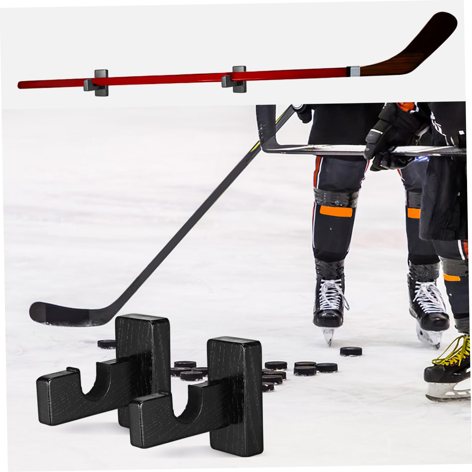 Hockeyschläger Wandhalterung für Hockeyzubehör mit Einfacher Montage und Robustem Design zur Stilvollen Hockey Schläger Aufbewahrung im Raum