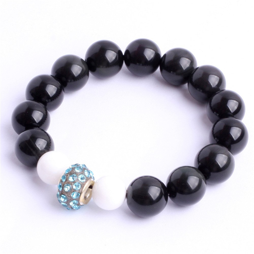 Sweet & Happy Girl's Fashion Jewelry SHG Store Circle Rope Natural Beads 7 Inch Bracelet