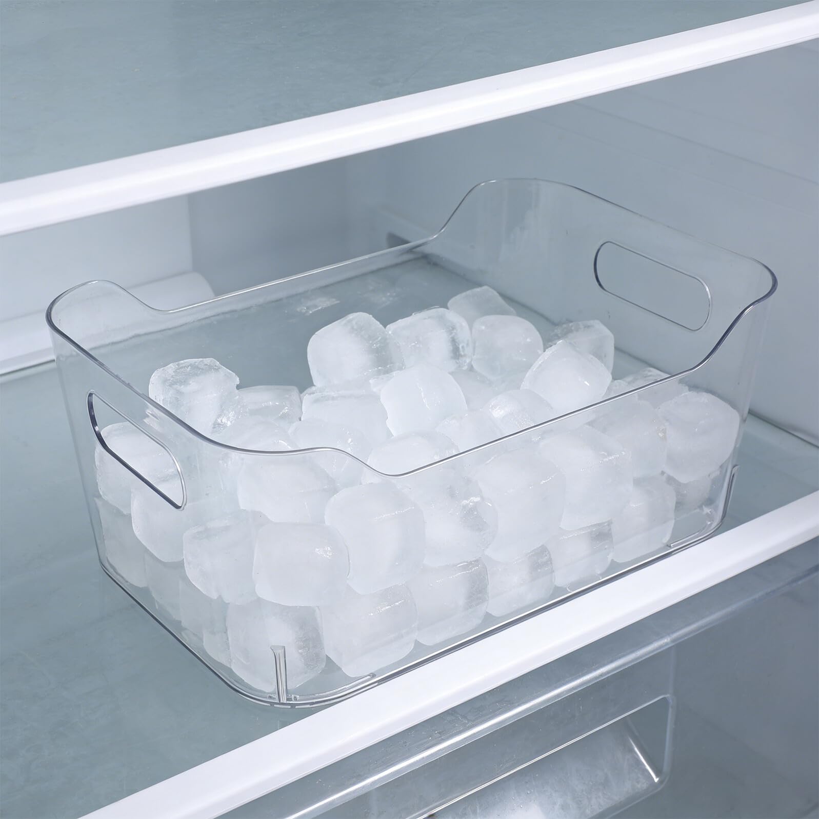 Toyvian Contenitori Plastica Trasparente 6 Pezzi Pet per Dispensa | Visibilità Chiara, Superfici Facili da Pulire, per Condimenti e Scorte Alimentari, Uso in Armadio e Lavanderia