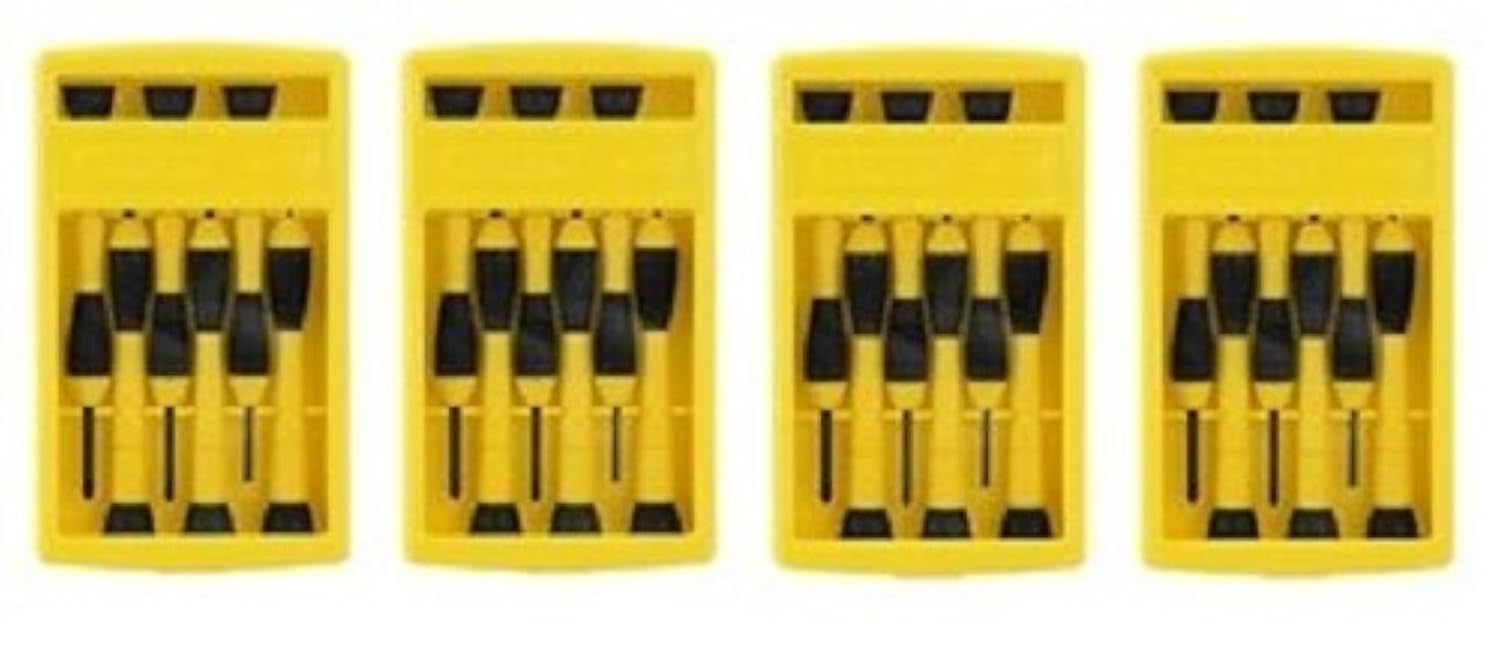 4 Pack Stanley 66-052 6-Piece Precision Screwdriver Set