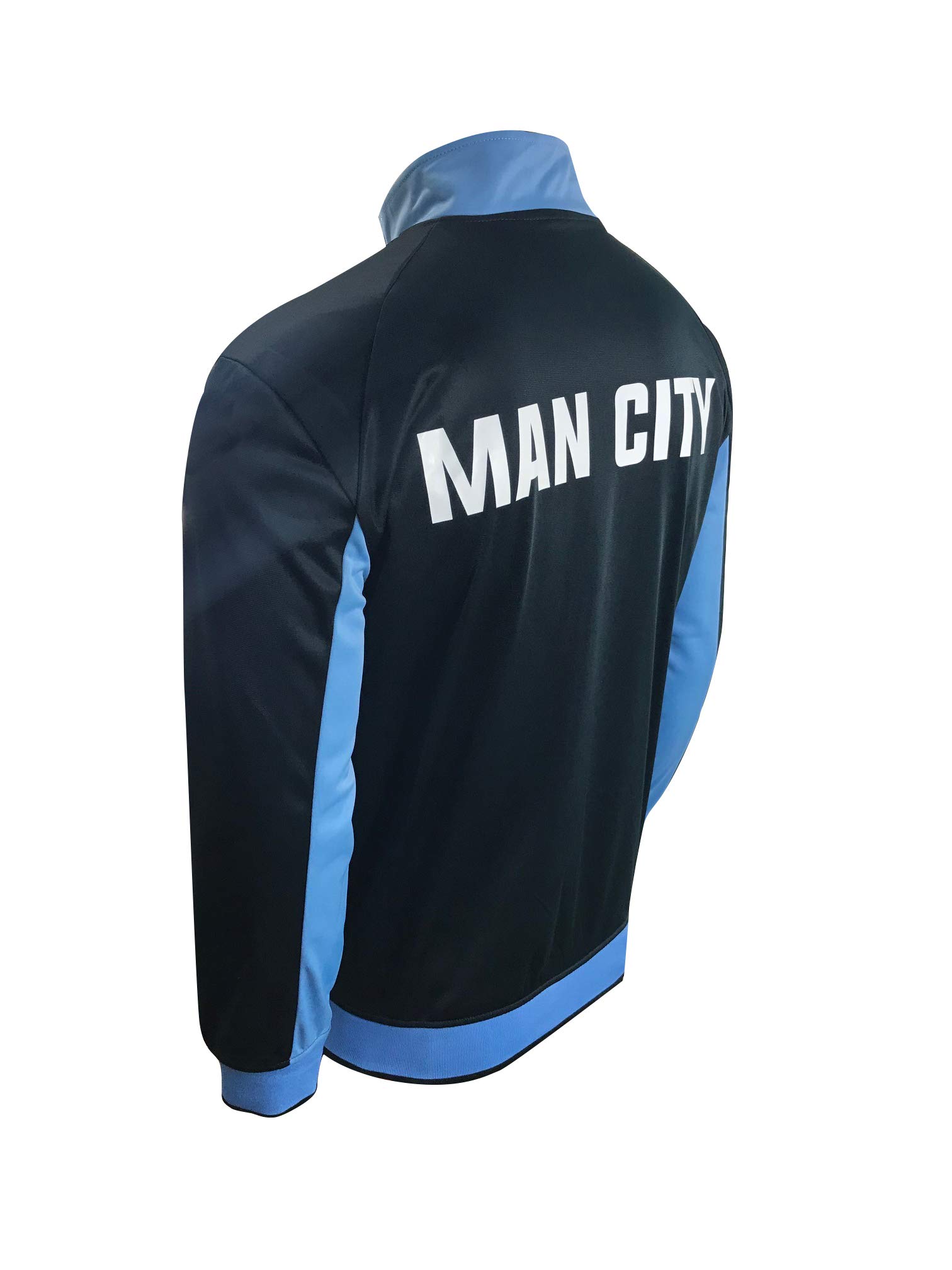 Icon Sports Manchester City Official Licensed Track Jacket for Men (Youth XL, Navy)