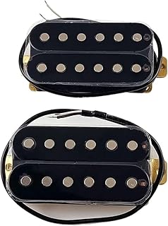 Electric Guitar Double Coil Humbucker Electric Guitar Pickup Accessories Black guitar pickup set (Color : 1 Set)