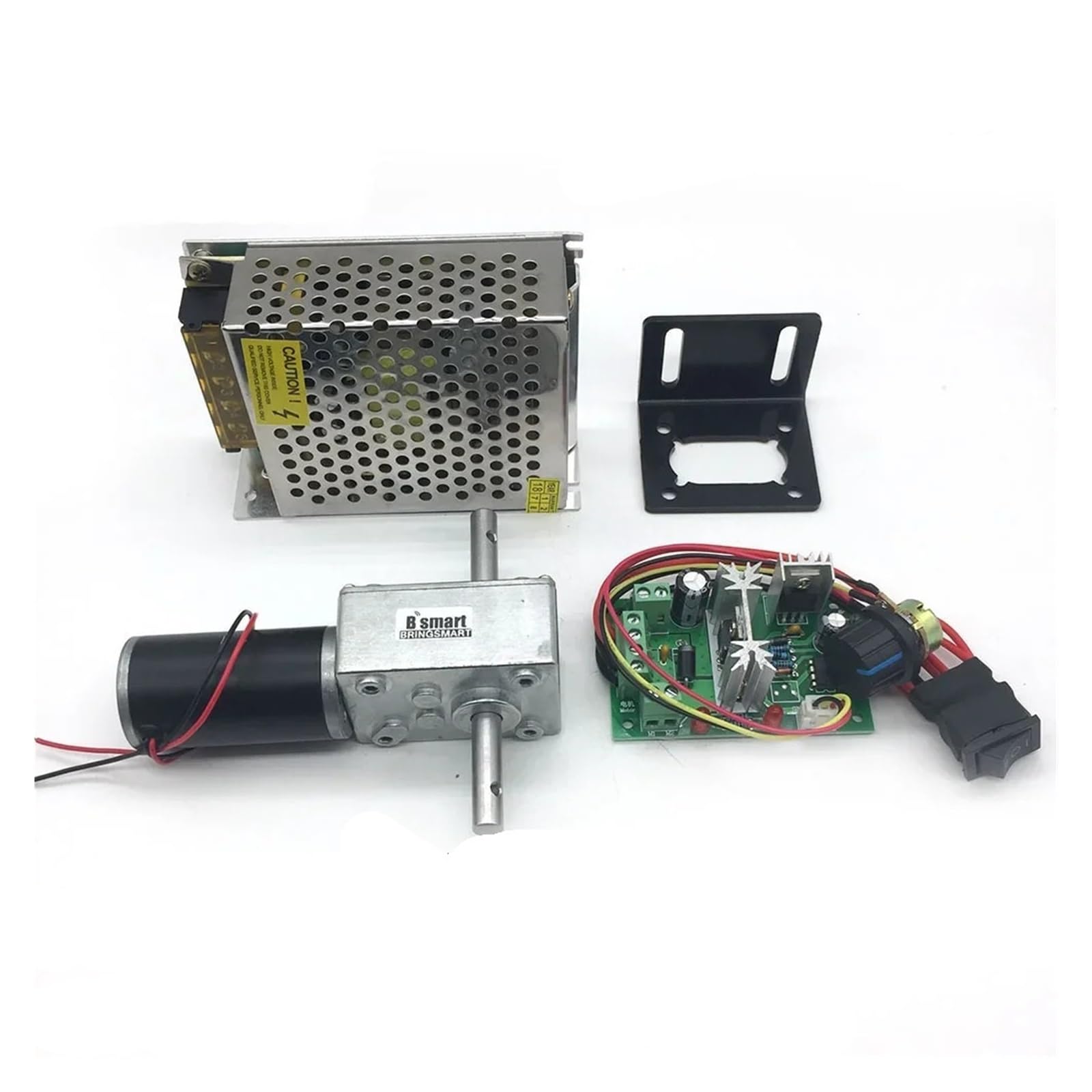 Motor de reducción de velocidad de gusano Motor de doble eje 5840-31zy, motorreductor de tornillo sin fin de 24 V CC, motores reductores de 4 V CC, alto par, autobloqueo invertido for robot(Package J,