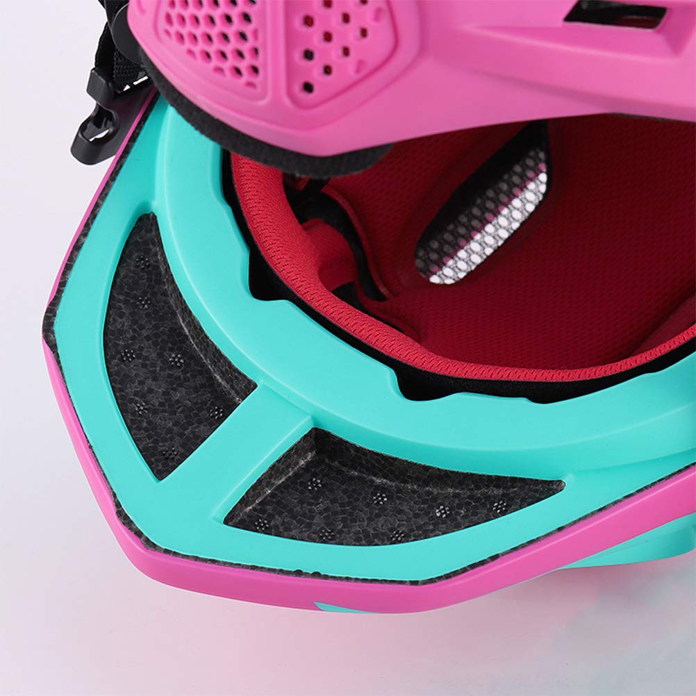 Casco para Niños, Casco de Seguridad Ajustable con Luz de Advertencia, Protege la Cabeza para Andar en Bicicleta, Patinar y Andar en Scooter, Circunferencia de la Cabeza de 52-56 Cm