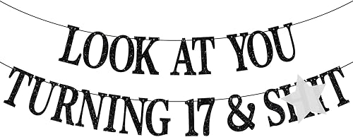 Cartel de feliz cumpleaños número 17, Cheers to 17 years, Young Sweet and Only 17, adolescentes niños y niñas, divertidas decoraciones de fiesta de