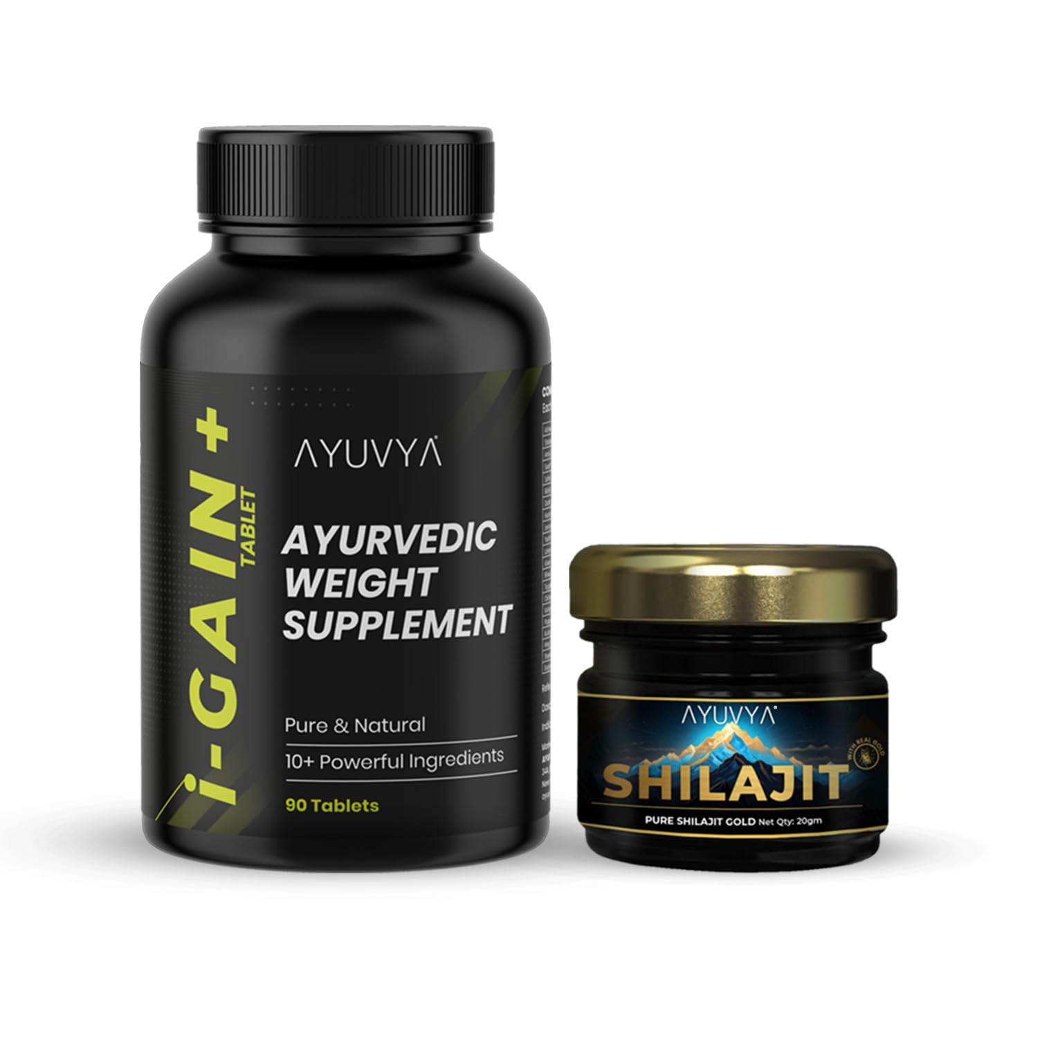 Ayuvya i-Gain+ and Shilajit Combo | i-Gain+ Helps Improve Digestion & Nutrient Absorption | Shilajit Helps in Improving Physical Performance | As Seen On Shark Tank-image-6