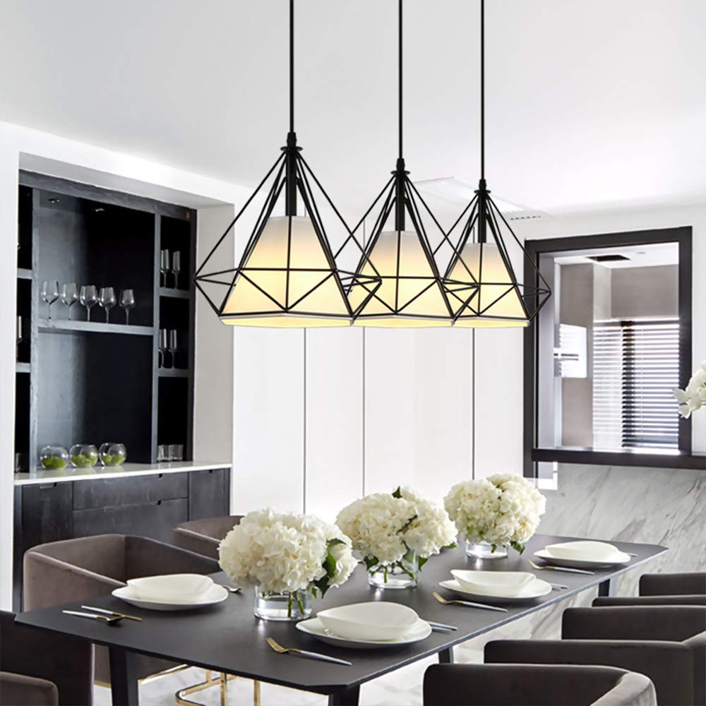 Lampadario a 3 teste, lampada da soffitto in metallo, lampada a
