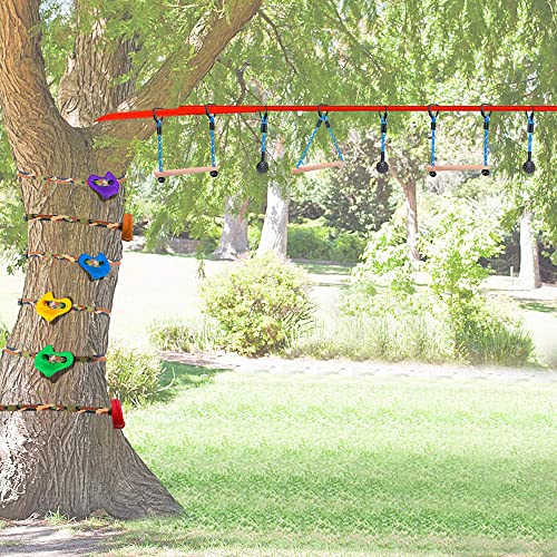 Besthouse 3 Ninja Monkey Bars Obstacle, Obstacle Course Bars, Outdoor Play Set, Swing Accessory Set, Obstacle Course For Training Equipment, Great For Kids And Youth, 250Lb Capacity #TOP5