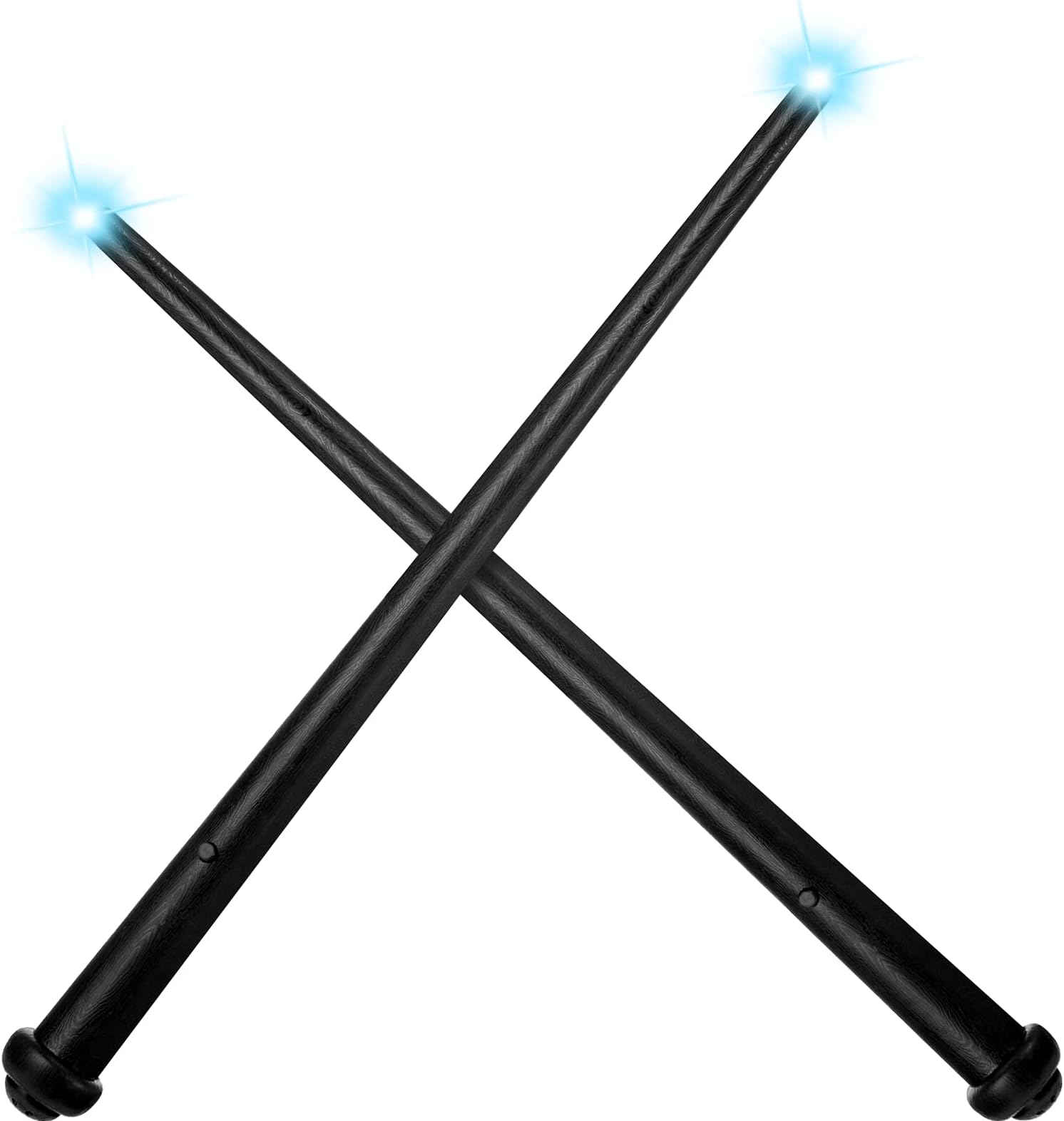 Gejoy 2 Piece Light Up Wand Magic Wizard Princess Fairy Wands Christmas Sound Toy Cosplay Props For Kids(Black)