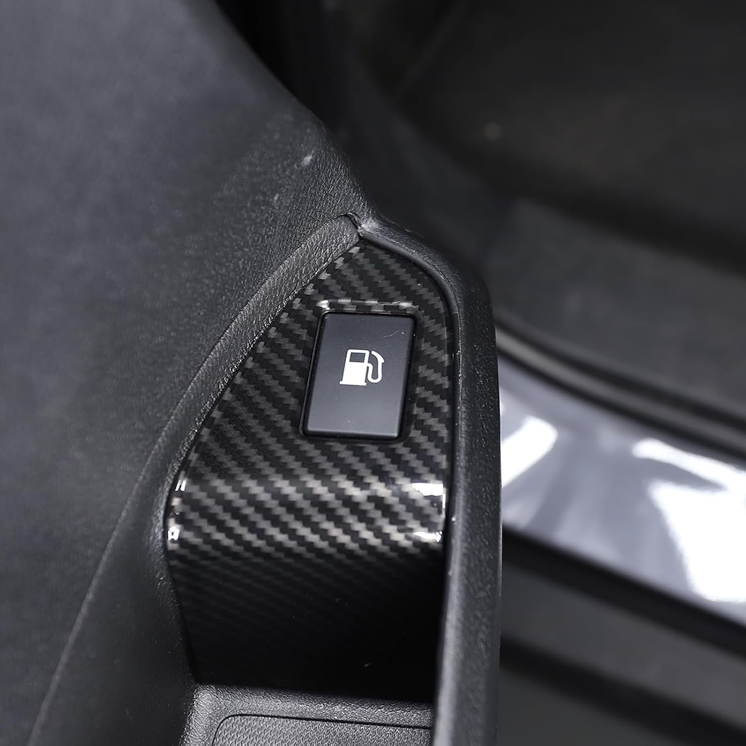 Fit for Honda Pilot 2016-2022,Honda Ridgeline 2017-2023,Honda Passport 2019-2023 ABS Interior Door Fuel Cap Switch Decorative Frame Interior Car Accessories (Carbon Fiber)