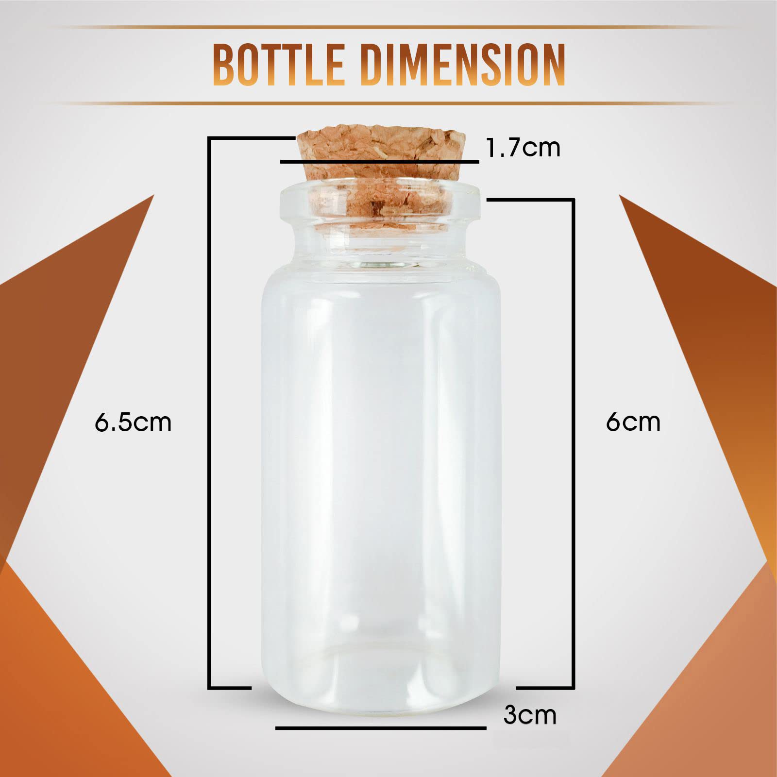 Pretyzoom Mini Bouteilles De Rangement En Verre Avec Bouchon En Liège