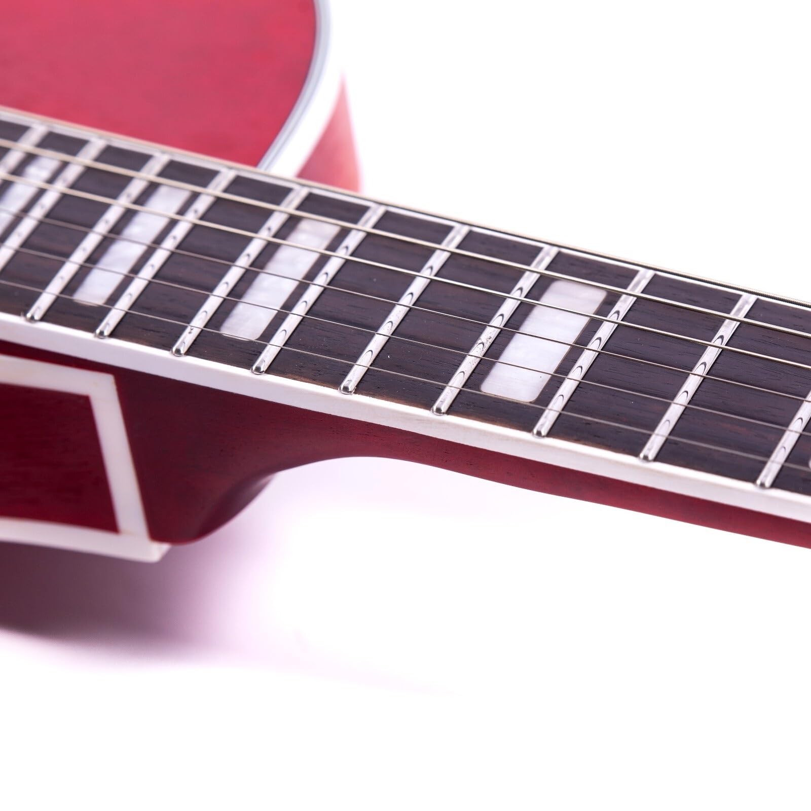 Standard Gitara Elektryczna Profesjonalna Gitara Elektryczna Semi Hollow Z Mahoniowym Korpusem Rozszczepianiem Cewek Odpowiednia Do Ćwiczeń Gry