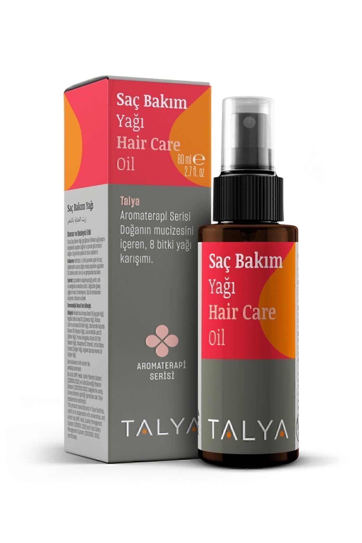 Talya Saç Bakım Yağı, Onarıcı Ve Besleyici Etki, 8 Bitki Yağı Karışımı, 80 ml