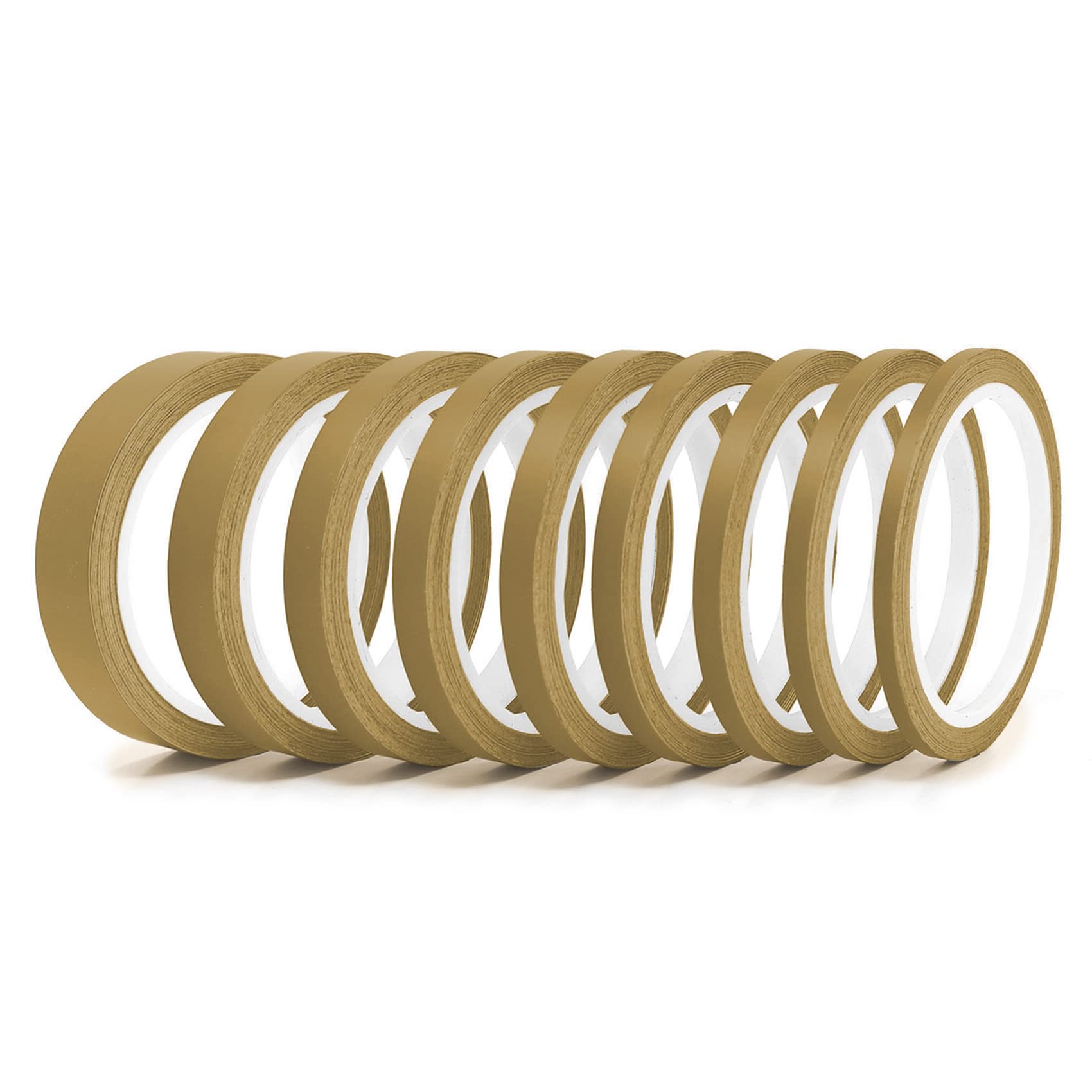 Finest Folia 10 Metres Matt Decorative Strips Car Truck Motorcycle Boat Model Making Crafts DIY Decorative Strips Side Strips Adhesive Strips Self-Adhesive (Gold Matt, 10 mm Width) — view 3