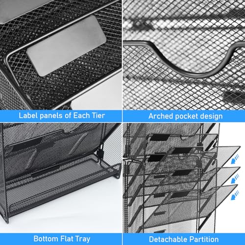 Wall-File-Organizer-10-Pockets-Mesh-Hanging-File-Organizer-Wall-Mount-File-Paper-Folder-Holder-With-Hooks-Wall-Organizer-Magazine-Document-Mail-for-Office-School-Black