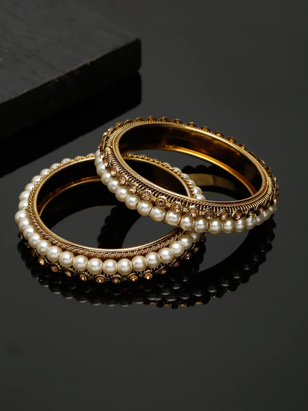 Antique Plated Stylish Traditional Bangle Set