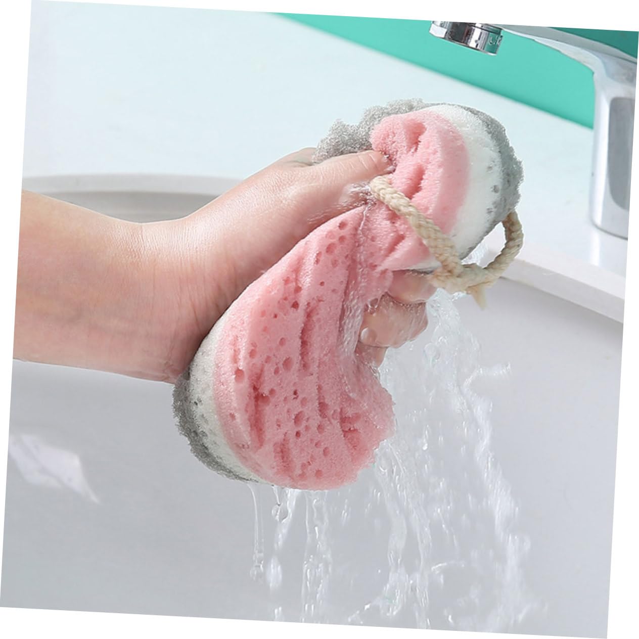 Healeved 24piezas Esponjas Exfoliantes Para Baño Doble Cara Para Cuidado Corporal y Masaje Para Navidad y Showers