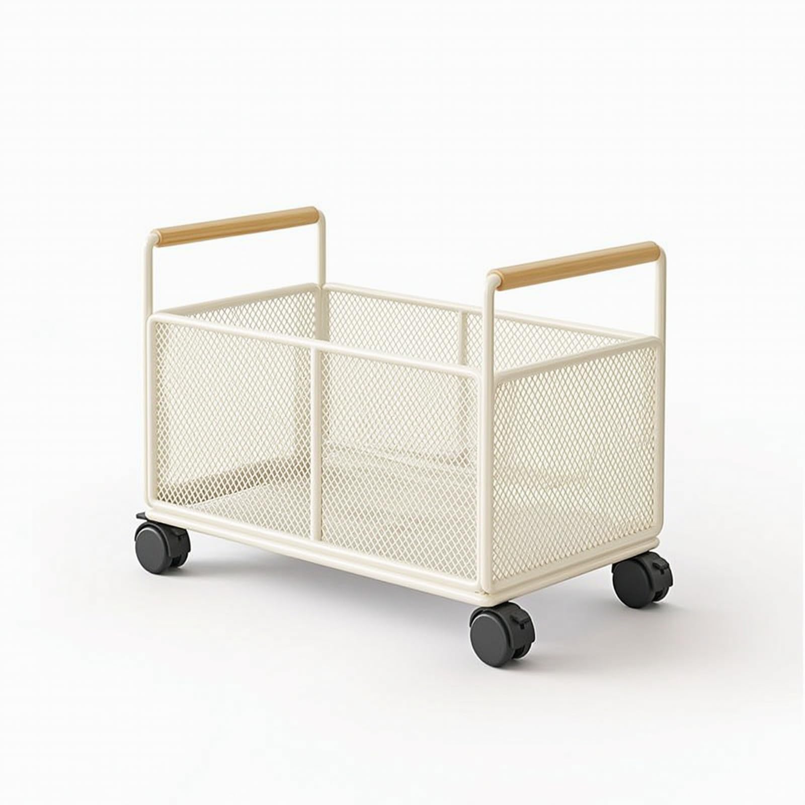 Carrello Porta Libri con Ruote Facile da Spostare Carrello Portaoggetti Multiuso Robusto Libreria Mobile per Studenti, Smart Worker, Studio, Soggiorno, Nero, Grande Con Ruote