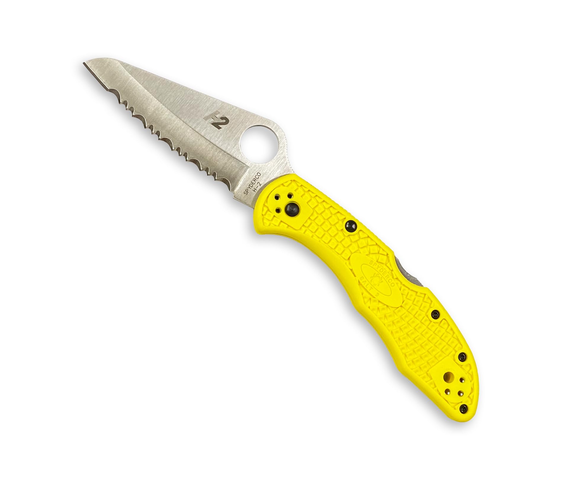 スパイダルコ(Spyderco) ソルト２ イエロ H-2 波刃 C88SYL2