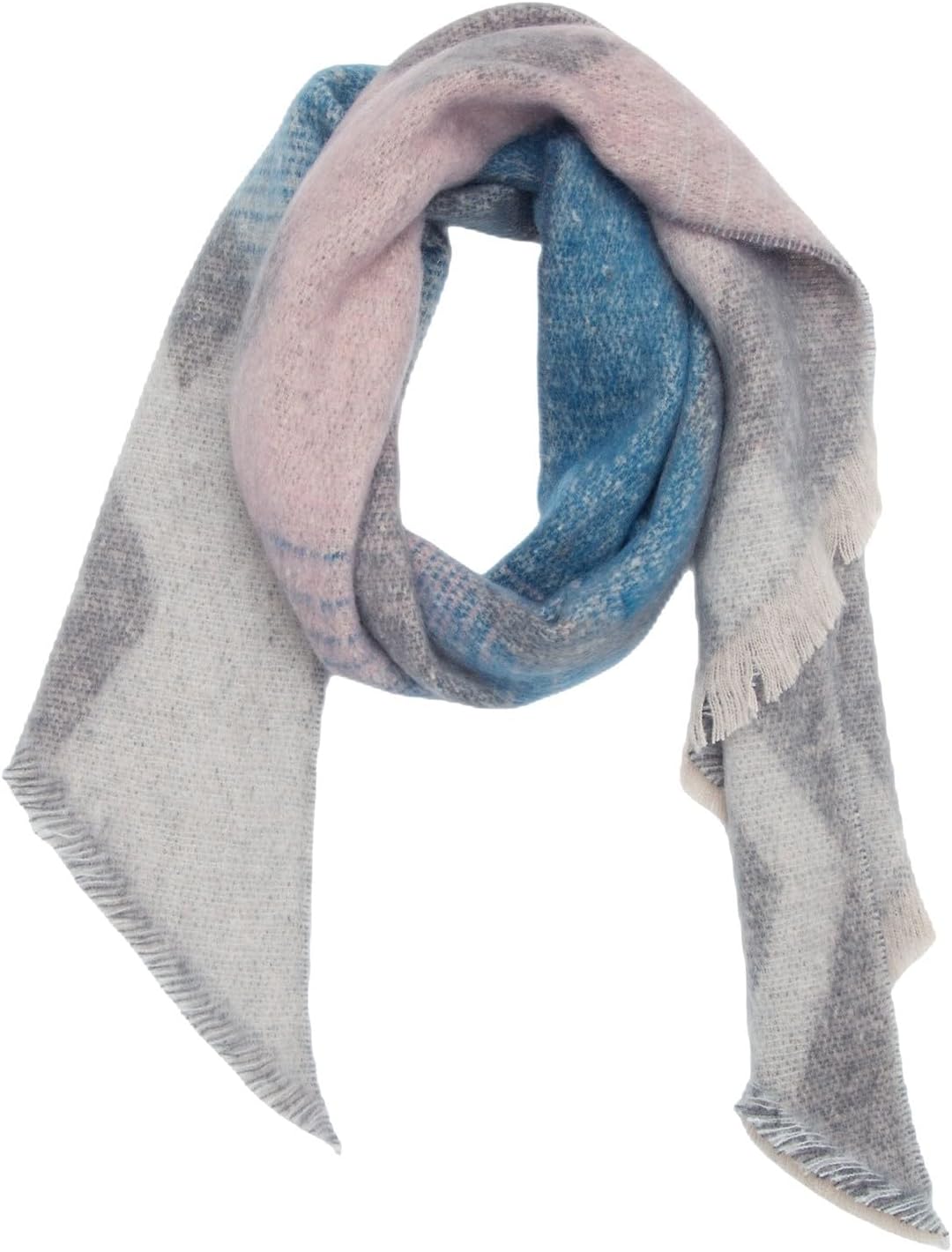 Cocila Large Silk Scarf Ladies’ Jacquard Polka Dot Thickened Scarf Loop Yarn Thick Tassel Christmas Scarf Fashion Headscarf for Women Cheap Gifts Under 5 Pounds