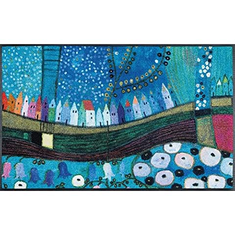Wash&Dry Door Mat, Acrylic, Multicoloured, 50x75x0.7 cm Cover