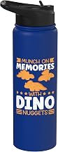 Dino Nuggets Chicken Snack Memory Bite Stainless Steel Insulated Water Bottle