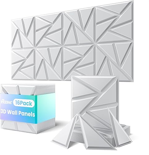 Miniatura 6 de ROOME Paneles decorativos 3D de 12 x 12 pulgadas, cortables y aptos para bricolaje, panel de pared de PVC resistente al fuego, modernos paneles de