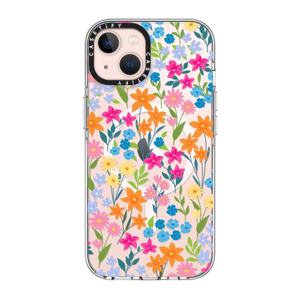 CASETiFY Clear iPhone 13 Case Not Yellowing 6 6 ft 3X Military Grade Drop Protection Magsafe - Bright