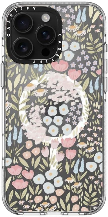 CASETiFY Clear iPhone 16 Pro Max Case [Not Yellowing / 6.6 ft. 3X Military Grade Drop Protection/Magsafe] - Eleanor - Clear - Image 2