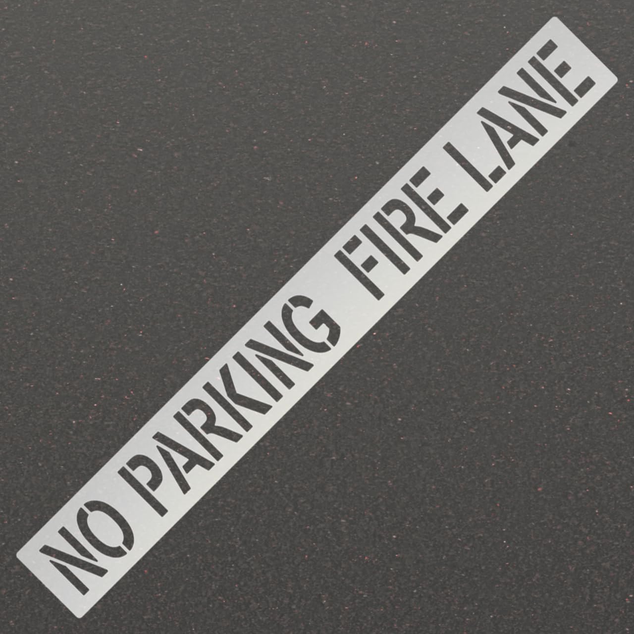 No Parking Fire Lane Plastic Stencil with 4" Letters for Parking Lots and Curbs Establish Tow Away Zones 1.5MM Thick Bendable and Transparent Rugged Long Lasting Materials by Marketing Holders
