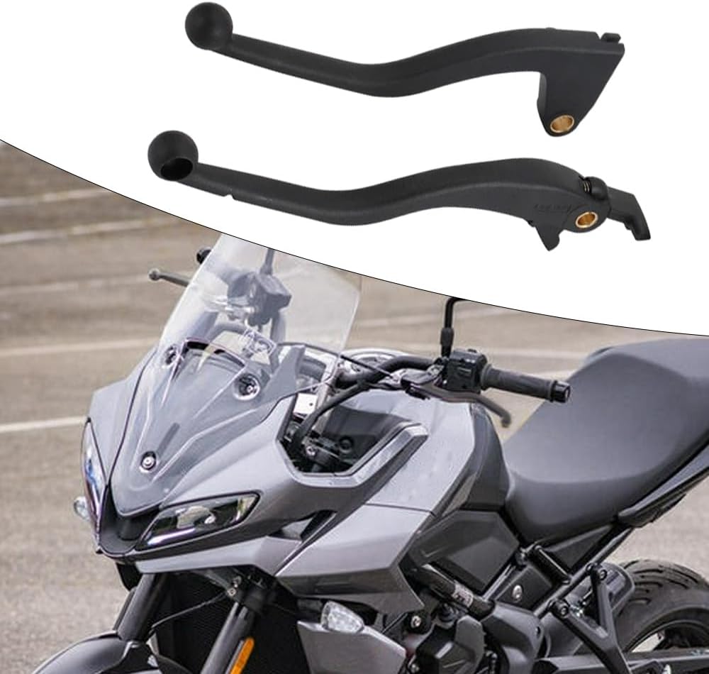 Riloer Brake and Clutch Lever Set, Motorcycle Parts, Motorcycle Clutch and Brake Levers, Compatible with Triumph Trident 660 2021-2023, Black 2PCS